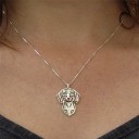 Dachshund embossed necklace 